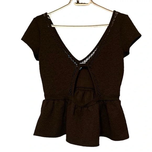 Free people crop top, black size Medium M - Picture 4 of 4